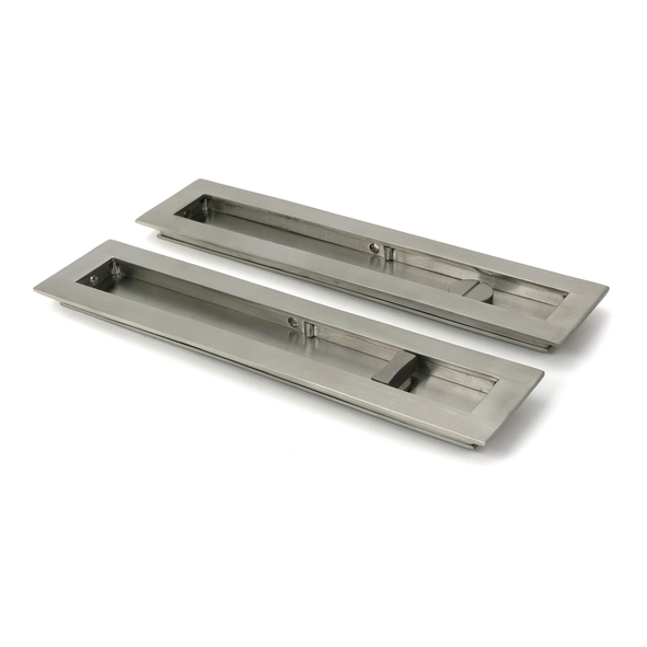 52504 � 250mm � Satin Stainless [316] � From The Anvil Plain Rectangular Pull - Privacy Set