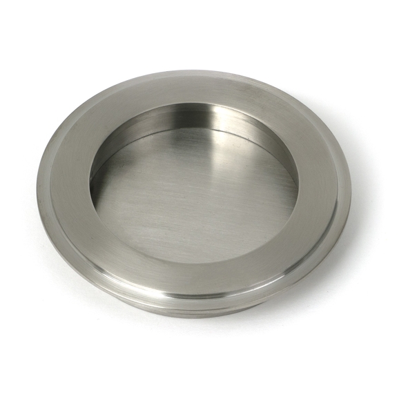 52508 � 75mm � Satin Stainless [316] � From The Anvil Art Deco Round Pull