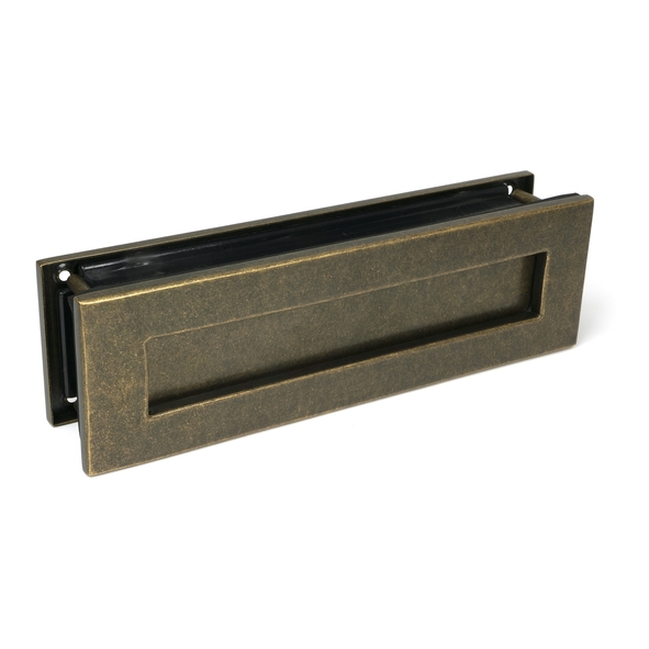 52604 � 315 x 92mm � Burnished Brass � From The Anvil Traditional Letterbox