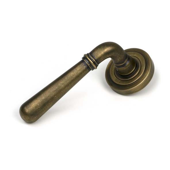 52641 � 53 x 8mm � Burnished Brass � From The Anvil Newbury Lever On Rose [Art Deco] - Unsprung