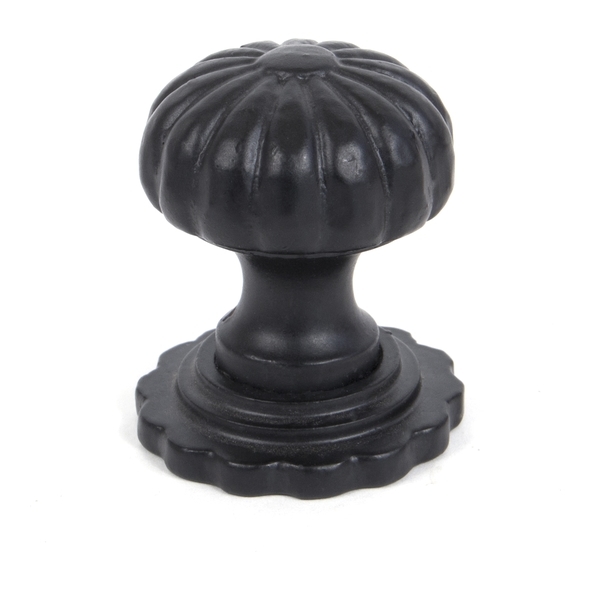 83509  38mm  Black  From The Anvil Flower Cabinet Knob - Large