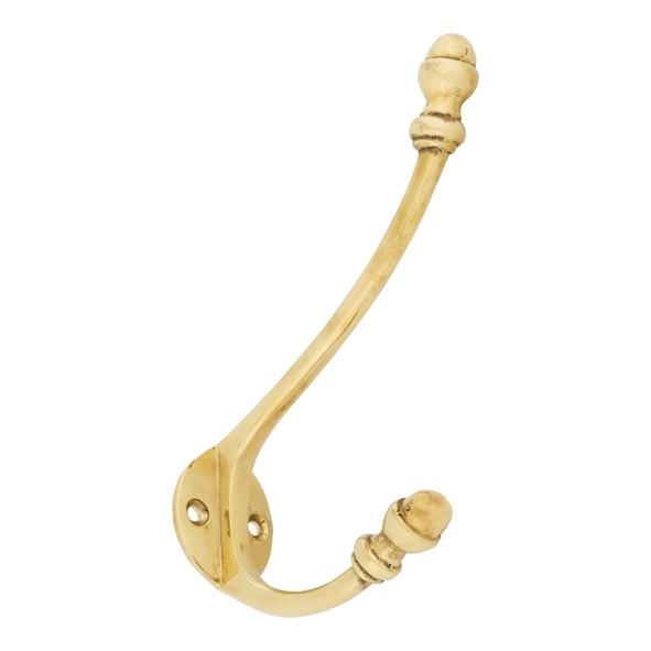 83525  44 x 38mm  Polished Brass  From The Anvil Hat & Coat Hook