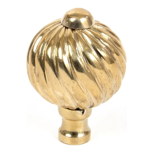 83550 • 32mm • Polished Brass • From The Anvil Spiral Cabinet Knob - Small