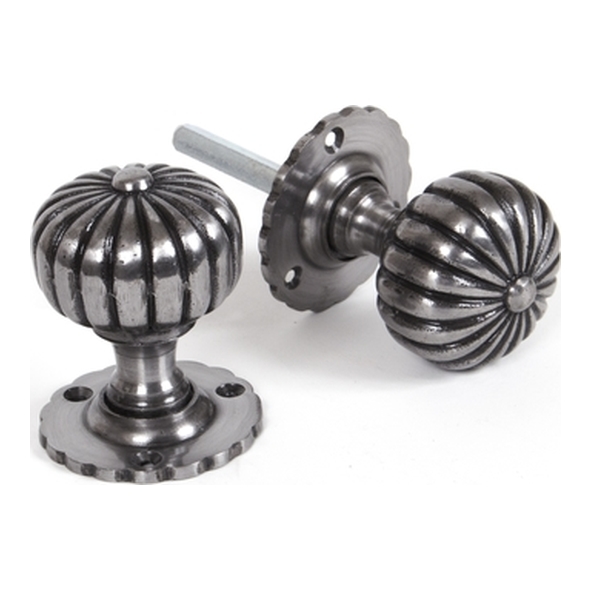 83561 • 57mm Ø • Natural Smooth • From The Anvil Flower Mortice Knob Set