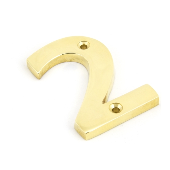 83712  78mm  Polished Brass  From The Anvil Numeral 2