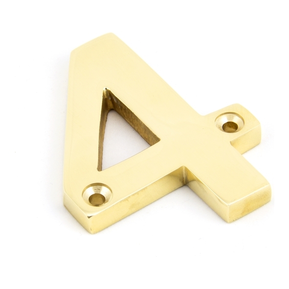 83714  78mm  Polished Brass  From The Anvil Numeral 4