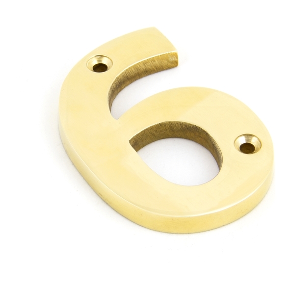 83716  78mm  Polished Brass  From The Anvil Numeral 6