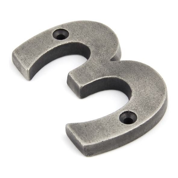 83733 • 78mm • Antique Pewter • From The Anvil Numeral 3