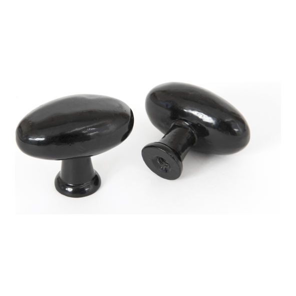 83790 • 40 x 25mm • Black • From The Anvil Oval Cabinet Knob