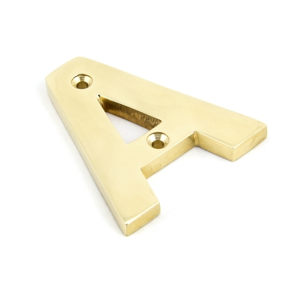 83801A • 78mm • Polished Brass • From The Anvil Letter A