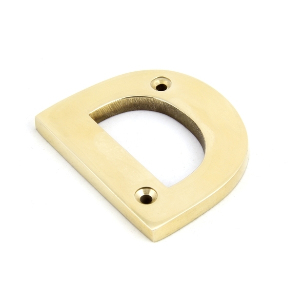 83801D  78mm  Polished Brass  From The Anvil Letter D