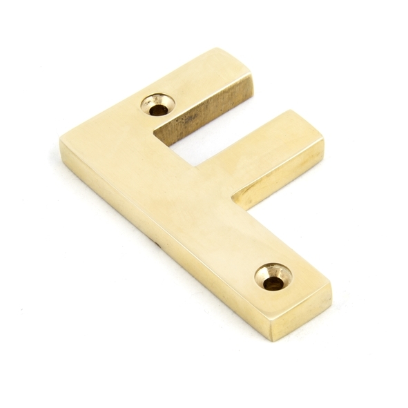83801F • 78mm • Polished Brass • From The Anvil Letter F