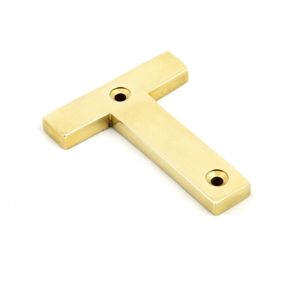 83801T  78mm  Polished Brass  From The Anvil Letter T