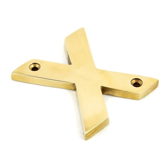 83801X  78mm  Polished Brass  From The Anvil Letter X