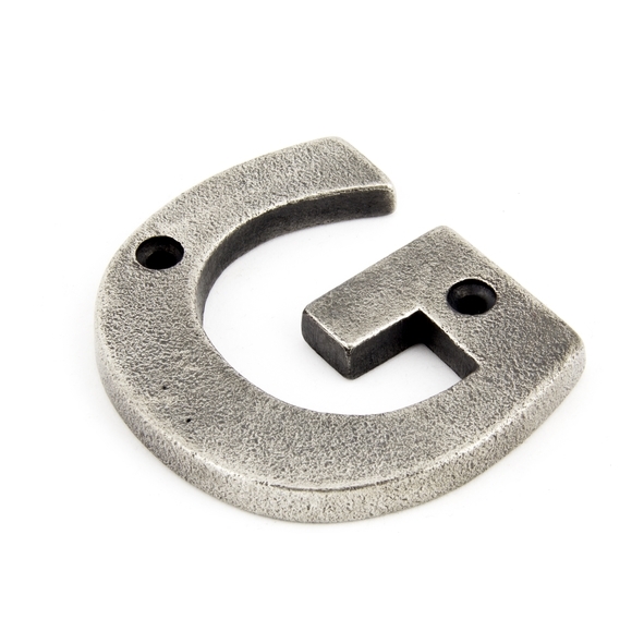 83803G  78mm  Antique Pewter  From The Anvil Letter G