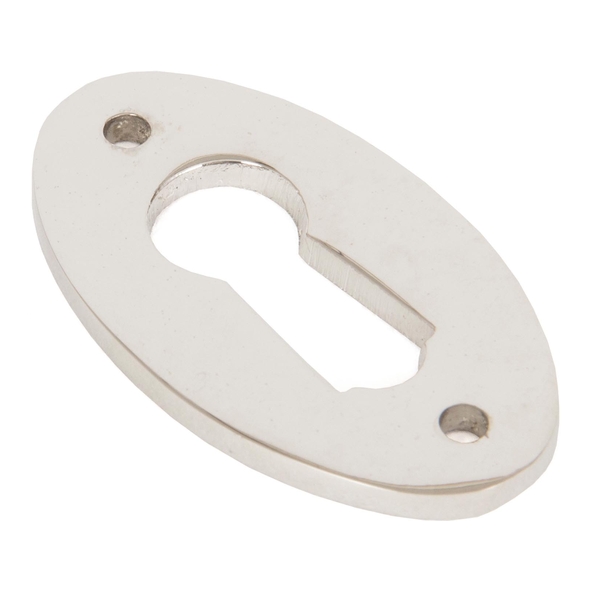 83810 � 51 x 31mm � Polished Nickel � From The Anvil Oval Escutcheon