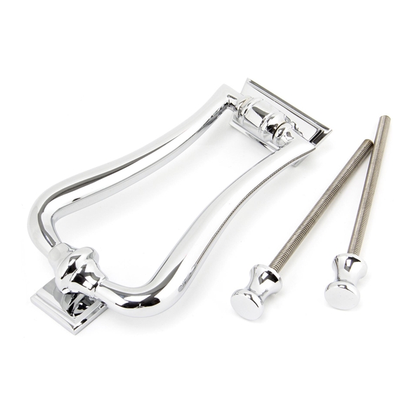 90033 � 148 x 90mm � Polished Chrome � From The Anvil Slim Art Deco Door Knocker