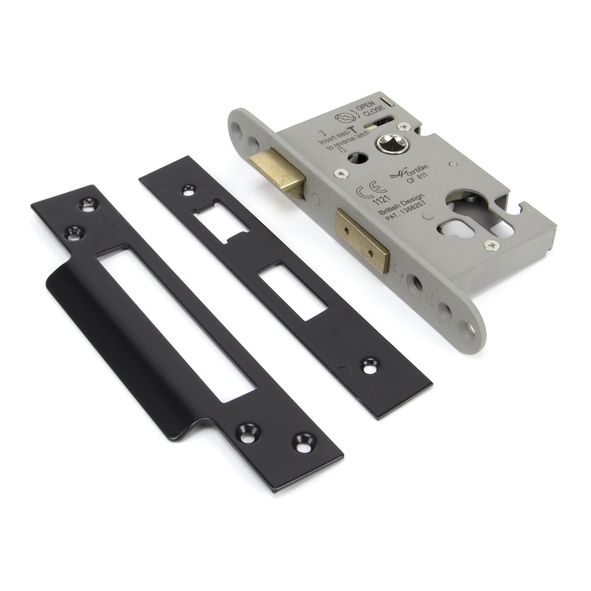 90055 • 064mm [044mm] • Black • From The Anvil Euro Profile Sash Lock