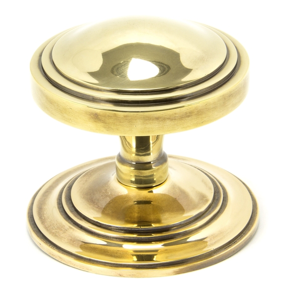 90071 � 81mm � Aged Brass � From The Anvil Art Deco Centre Door Knob