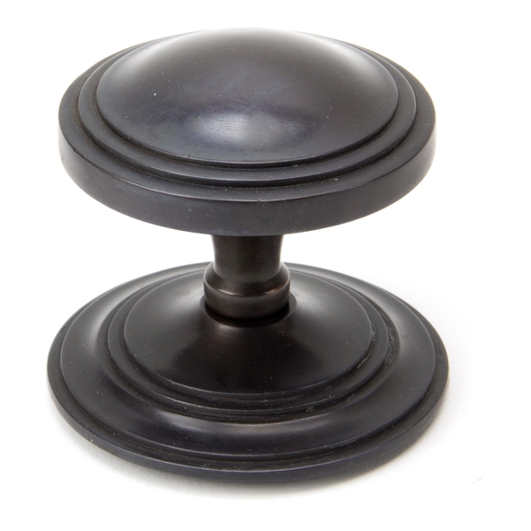 90072 � 81mm � Aged Bronze � From The Anvil Art Deco Centre Door Knob