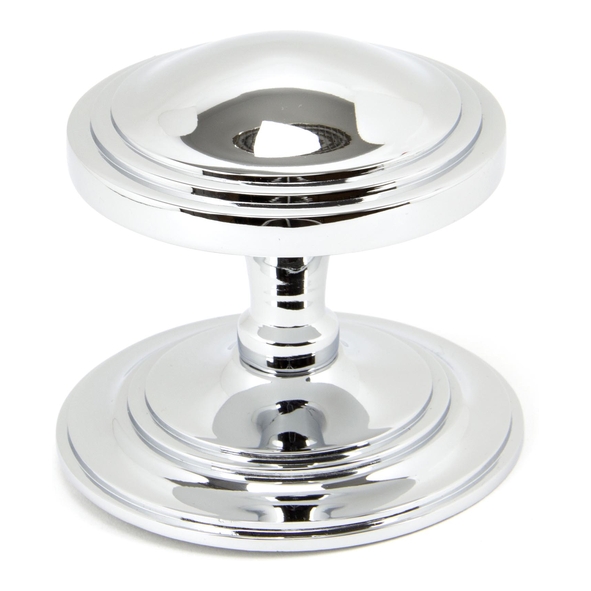 90073 � 81mm � Polished Chrome � From The Anvil Art Deco Centre Door Knob