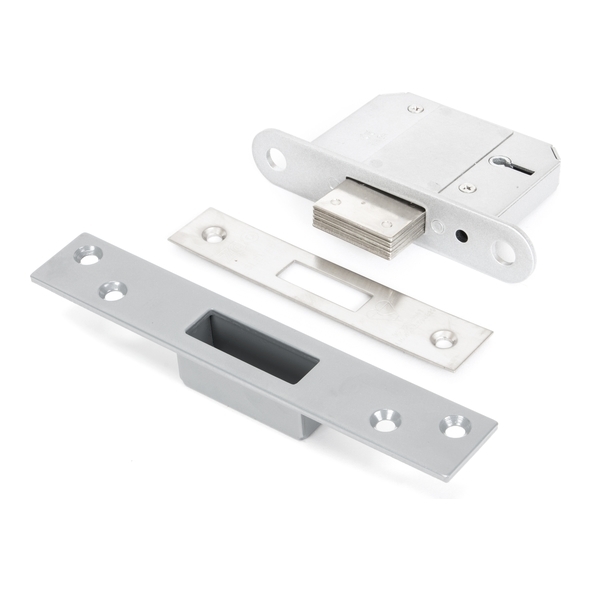 90137  064mm [044mm]  Satin Stainless  From The Anvil 5 Lever BS Deadlock
