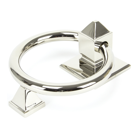 90286 • 124 x 124mm • Polished Nickel • From The Anvil Ring Door Knocker