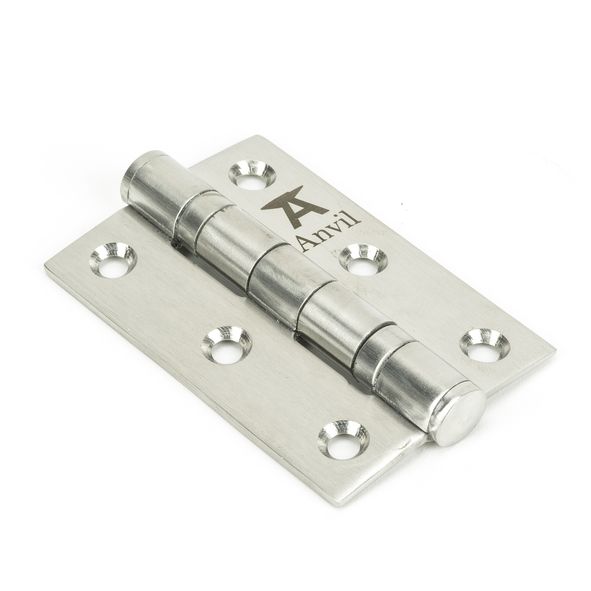 91038 • 076 x 050mm • Satin Stainless • From The Anvil Ball Bearing Butt Hinge