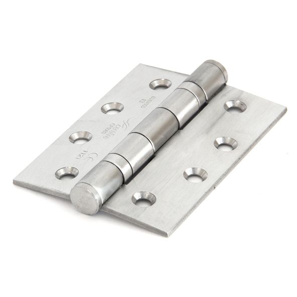 91039  102 x 076mm  Satin Stainless  From The Anvil Grade 13 CE Ball Bearing Butt Hinge