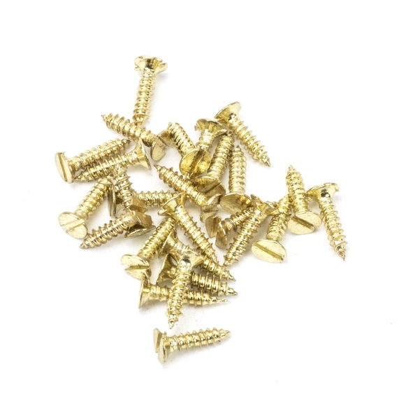 91258 • 4x½ • Polished Brass Stainless • From The Anvil Countersunk Screws