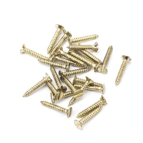 91260 • 4x¾ • Polished Brass Stainless • From The Anvil Countersunk Screws