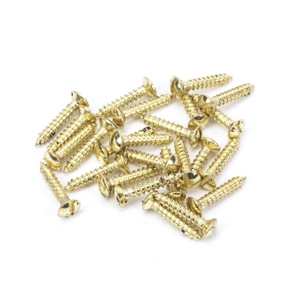 91264 • 6x¾ • Polished Brass Stainless • From The Anvil Countersunk Raised Head Screws