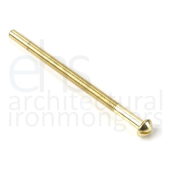 91270 • M5 x 90mm • Polished Brass • From The Anvil Male Bolt
