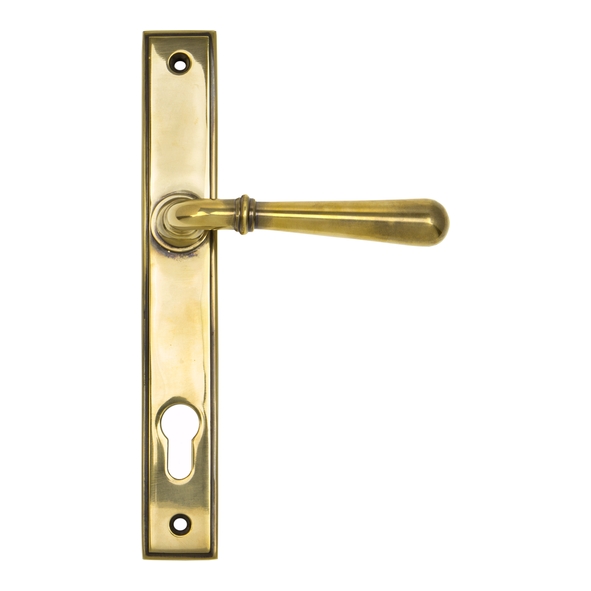 91413 � 244 x 36 x 13mm � Aged Brass � From The Anvil Newbury Slim Espag Lock Set