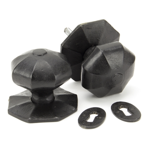 91499 • 72mm • External Beeswax • From The Anvil Large Octagonal Mortice / Rim Knob Set