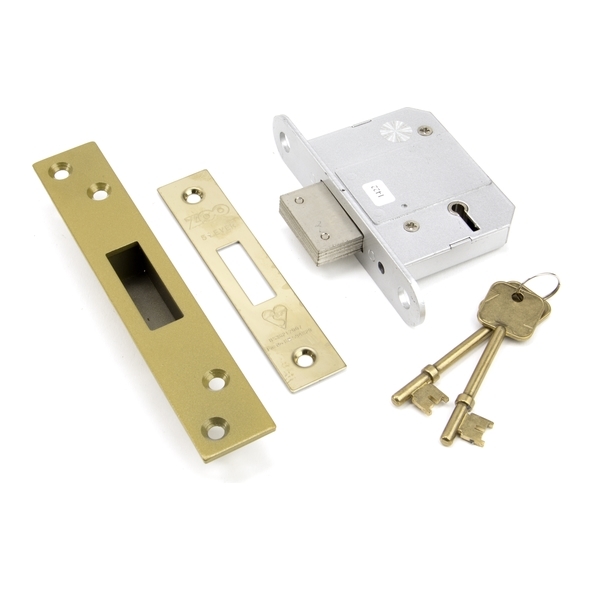 91831 • 064mm [044mm] • PVD Brass • From The Anvil 5 Lever BS Deadlock