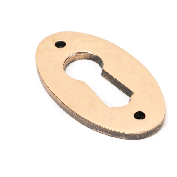 91927  51 x 31mm  Polished Bronze  From The Anvil Oval Escutcheon