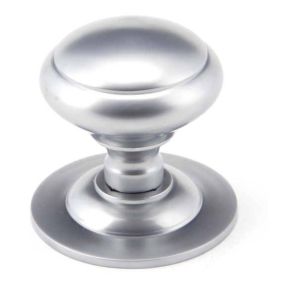 91979 � 73mm � Satin Chrome � From The Anvil Round Centre Door Knob