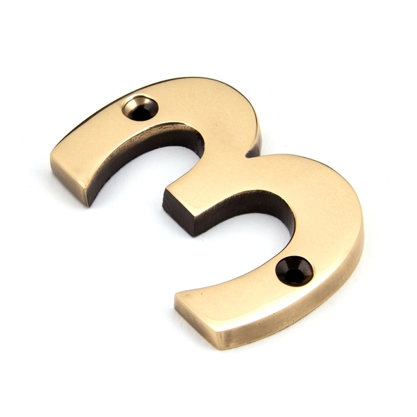 92023  78mm  Polished Bronze  From The Anvil Numeral 3