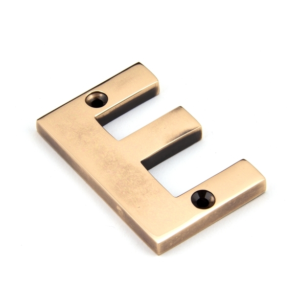 92031E • 78mm • Polished Bronze • From The Anvil Letter E