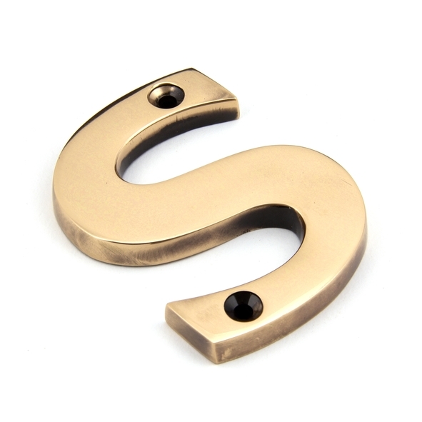 92031S  78mm  Polished Bronze  From The Anvil Letter S