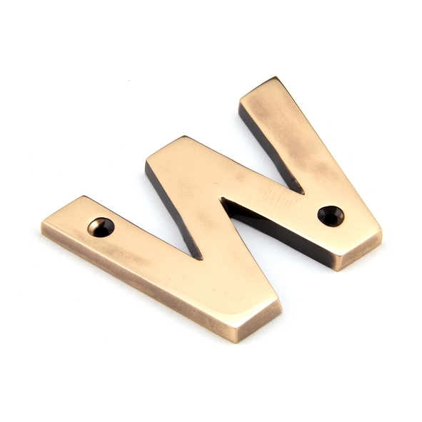 92031W • 78mm • Polished Bronze • From The Anvil Letter W