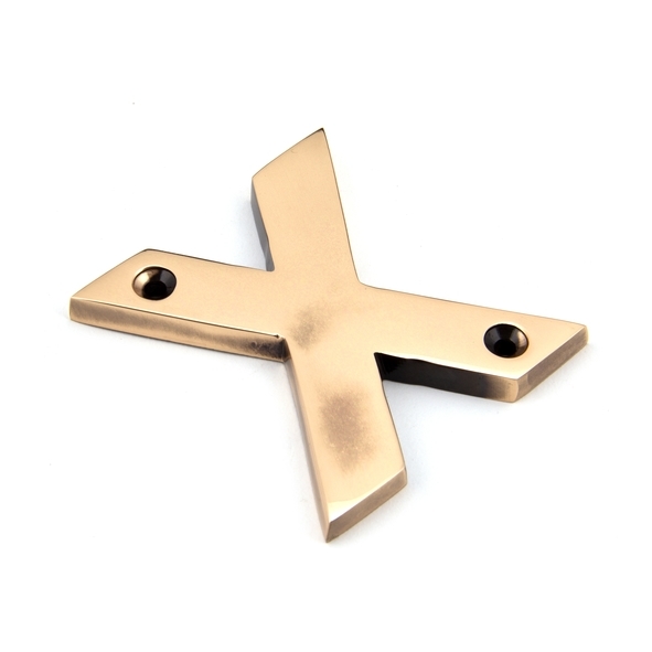 92031X  78mm  Polished Bronze  From The Anvil Letter X