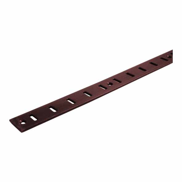 BKF-1800-BZ  Strip  Flat  Brown Powder Coated  Flat Bookcase [Tonks] Strip