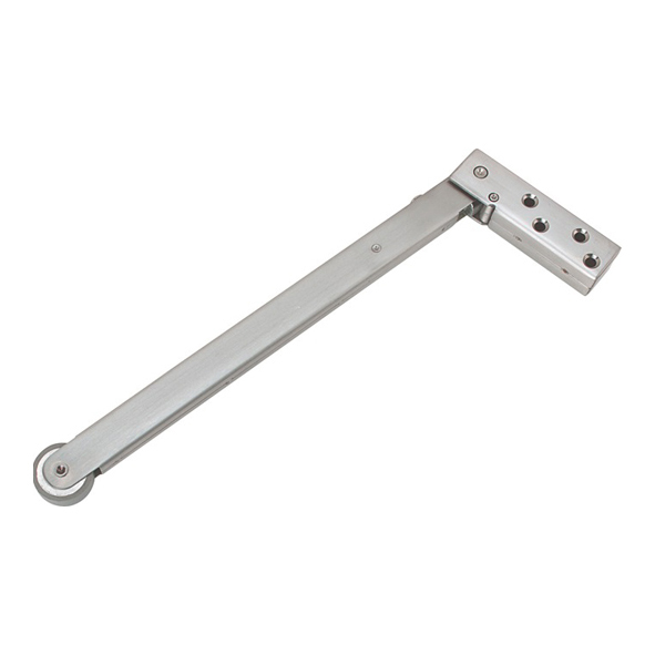 SF250-SSS • c/w Rubbing Plates • Satin Stainless • Staight Arm Door Selector