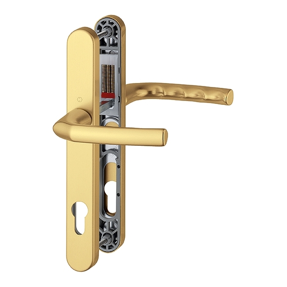 1117-3810-GAA  92mm c/c  Gold Anodised  Birmingham Bolt Above Lever Multi Point Lock Furniture