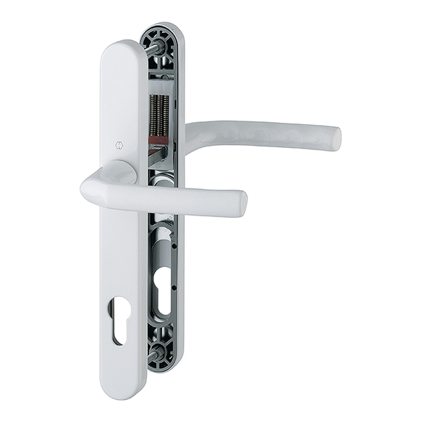 1117-3810-WH  92mm c/c  White  Birmingham Bolt Above Lever Multi Point Lock Furniture