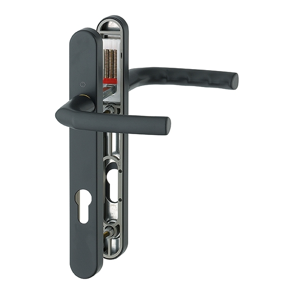 1117-3811-BK  92mm c/c  Black  Birmingham Bolt Below Lever Multi Point Lock Furniture