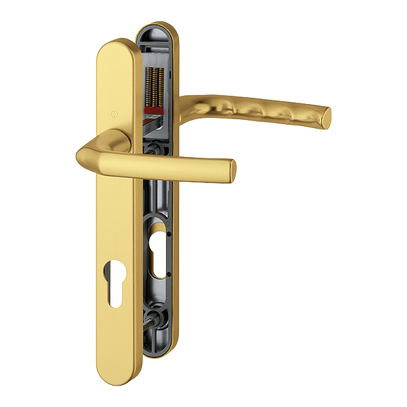 1117-3811-GAA  92mm c/c  Gold Anodised  Birmingham Bolt Below Lever Multi Point Lock Furniture