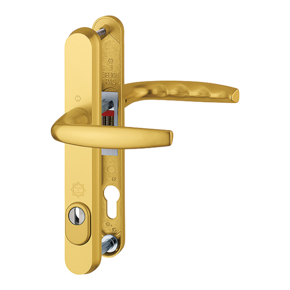 1530-3259-44-GAA • For 44mm Doors • Gold Anodised • Atlanta PAS24 Bolt Above Lever Multi Point Lock Furniture